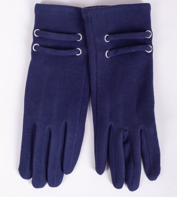 Rękawiczki damskie granatowe