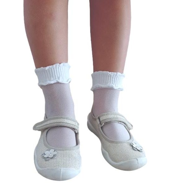 Skarpetki dziecięce z falbanką