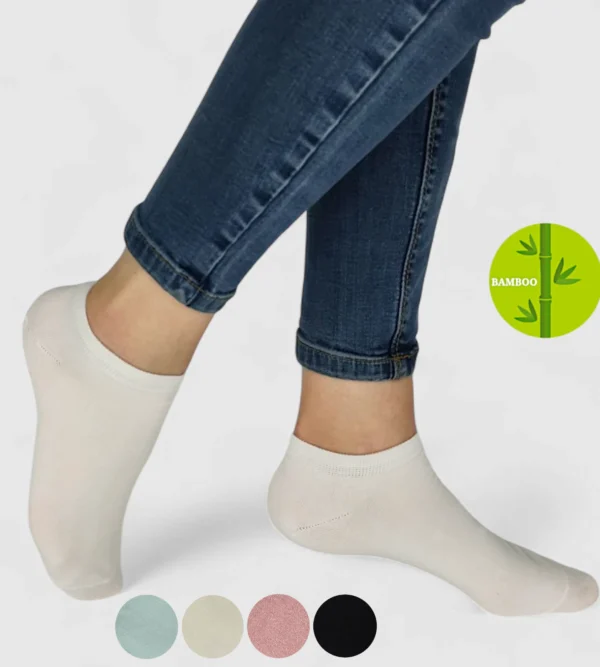 Skarpety damskie stopki bambusowe MSAY SKD053