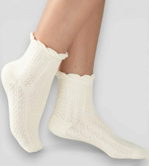 Skarpety damskie ażurowe MSAY SKD817002