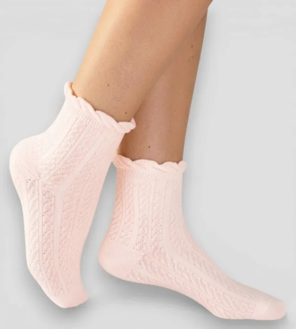 Skarpety damskie ażurowe MSAY SKD817008