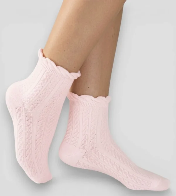 Skarpety damskie ażurowe MSAY SKD817009